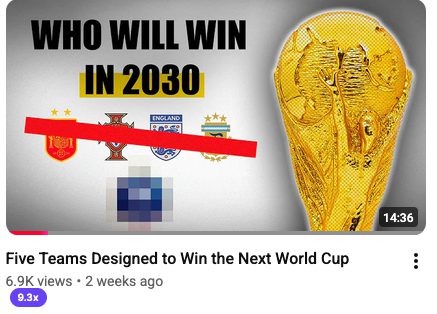 YouTube listing after: 6,900 views